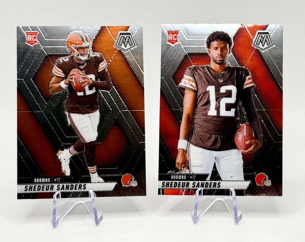 Shedeur Sanders 2025 Panini Mosaic Cleveland Browns Rookie Cards Lot Variation